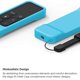 thumbnail image 5 of Funda protectora de silicona antideslizante con correa para la muñeca compatible con Apple TV 4K 4.ª generación Siri Remote Controls Funda de silicona - Azul, 5 of 5