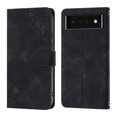 thumbnail image 2 of Compatible with Google Pixel 6 Pro Classic Embossed PU Leather Case with Card Holder Shockproof Cover, 2 of 5