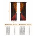 thumbnail image 6 of Fsddascl Red Forest Fall Blackout Curtains for Bedroom/Living Room, Thermal Insulated Kitchen Curtains, Autumn Botanical Leaves Modern Art Grommet Darkening Window Treatment Drapes 42"x63"x2, 6 of 6