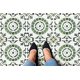 thumbnail image 4 of Achim Home Decor - Azulejos de vinilo autoadhesivo retro de 12 pulgadas, 20 azulejos, 12 x 12 pulgadas, patr&oacute;n de medall&oacute;n verde, despegar y pegar, suelos de bricolaj Achim Home Furnishings NA, 4 of 4