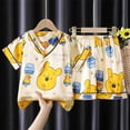 thumbnail image 1 of Winnie The Pooh Summer Pijamas Set Refrescante Transpirable Niños y Niñas Conjunto de dos piezas ropa para niños de 2 a 7 years12 110-120cm zhangmengya  CONDUJO, 1 of 1