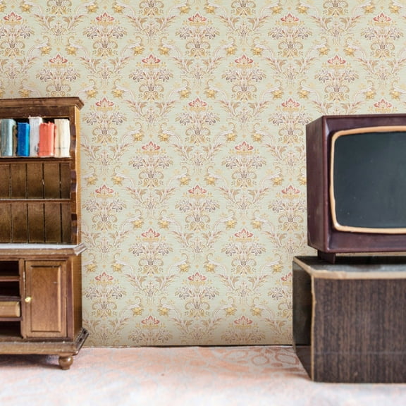 KALLORY 1Pcs DIY Accessory Dollhouse Wallpaper Multi Paper Wall Decoration for Living Room and Bedroom Walls