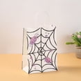 thumbnail image 4 of Sahpxhe Halloween Kraft Paper Gift Bags,Spooky Pattern Treat Bag with Handles,Reusable Party Favor Bags Candy Bags for Trick or Treat,8.3X5.9X3.1in White, 4 of 7