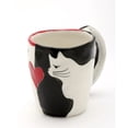 thumbnail image 4 of Ceramic Black and White Cat Mug, Cat Lover Gift, Kitchen Decor, Gift for Her, 4 of 4