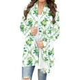 thumbnail image 2 of Cardigans d'Été pour Femmes à la Mode à Manches Longues Imprimé Floral Cardigan Veste Haut Cardigan Léger en Liquidation, 2 of 6