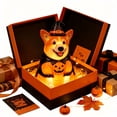 thumbnail image 4 of ZENVIVE Freestanding Lighted Dog Blow Mold Halloween Decor, Corgi Statue with Witch Hat Pumpkin Design, Cute Resin Light Decor with Warm LED Glow for Indoor, Outdoor, Yard, Patio, Garden & Display, 4 of 9