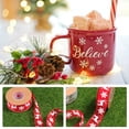 thumbnail image 4 of CIMAXIC christmas 2pcs Gift Floral Packing Ribbon Christmas Silk Ribbon Gift Wrapping Grosgrain,393.7"X0.98"X0.04", 4 of 5