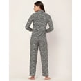 thumbnail image 4 of Moomaya Sleepwear, Printed Pajama And Shirt Set, Button-Down Loungewear 2 Pcs Nightsuit Pjs, 4 of 9