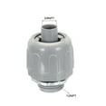 thumbnail image 2 of Unique Bargains Liquid Tight Connector 3/8NPT Non-metallic PVC Electrical Conduit Fitting Pack of 2(Straight,180D), 2 of 8