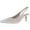 White, variant on Alfani Womens Babbsy Snake Print Pointed Toe Dress Pumps Taupe 8 Medium (B,M)