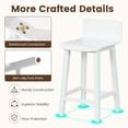thumbnail image 2 of Gymax 4PCS kitchen bar stools counter height bar stools mid century bar chairs White, 2 of 6
