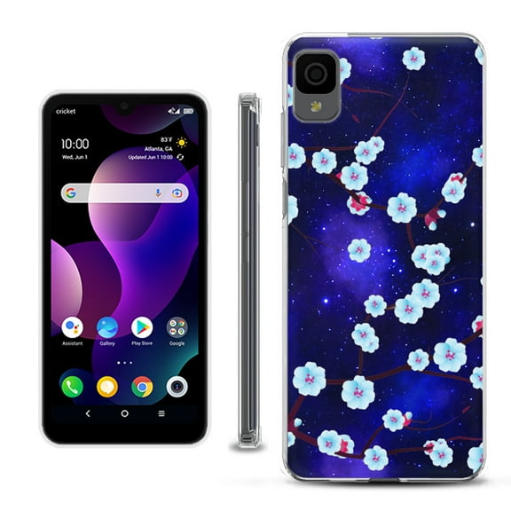 Slim-Fit Gel TPU Phone Case for TCL 30Z / 30 Z / 30 LE, by OneToughShield ® - Blossom Stars