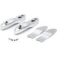 thumbnail image 1 of HUGFEGWE Pair ABS Motorcycle Turn Signal Extension Bracket License Plate Relocation Kit fits for Softail All Models 2000-2023(Except FXDR) (Silver) U2537-4278, 1 of 9