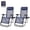 Navy Blue, variant on Gianna Zero Gravity Chairs, Set of 2 Portable Recliner Beach Camping Patio Outdoor Folding Lounge Chair with Cup Holder Trays and Adjustable Pillow for Poolside, Garden, Backyard, Blue