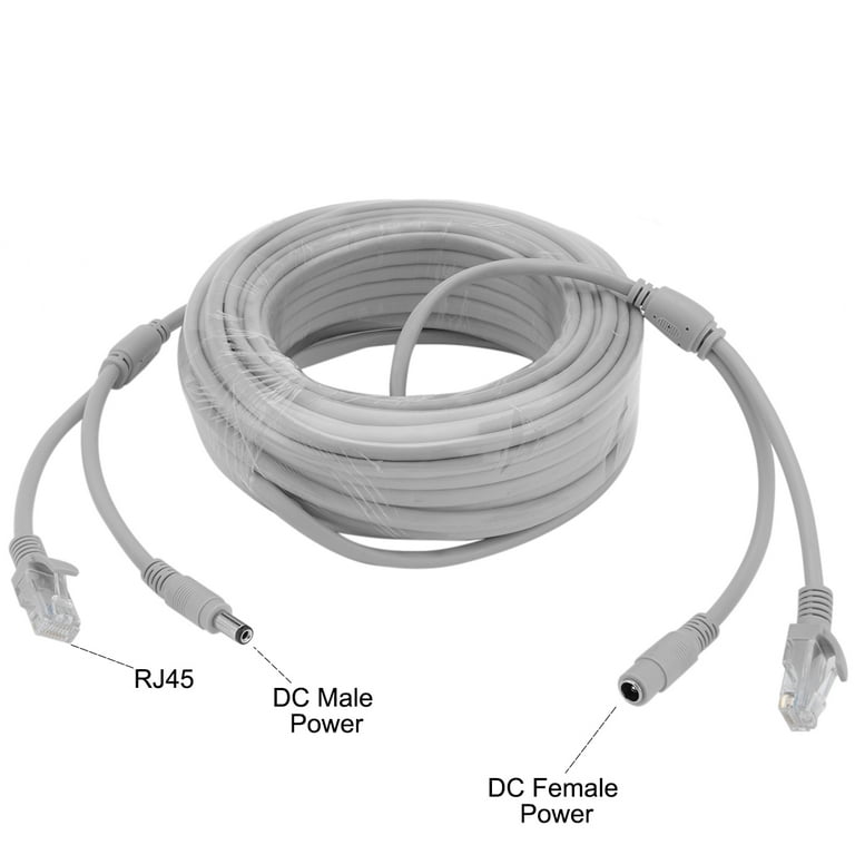 Ethernet Cable, 1 X Rj-45 - Male Cat 5 Cable, Security for 10Mbps/100Mbps  Network IP Cameras(10M)