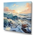 thumbnail image 2 of Designart "Wintery Scenery Of The Ocean I" Ocean Canvas Wall Art, 2 of 7