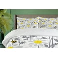 thumbnail image 4 of Ambesonne Flowers Duvet Cover Set, Daisy Leaf Spring Time, 2-Calking, Yellow White, 4 of 7