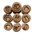 thumbnail image 2 of 9x Juego de sellos de madera Sellos de huellas de animales Sellos de bloques de madera Sellos de huellas de animales Sellos de huellas de animales Estilo 25-35 cm BLESIY  Sello de niños, 2 of 8