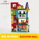 thumbnail image 2 of Bloques de construcción de gran tamaño, ascensor de tercer piso, centro comercial, accesorios de construcción compatibles con ladrillos grandes, juguete de ensamblaje DIY para niños, 2 of 4