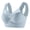 Blue, variant on Large Size Ice Silk Bra Seamless Wireless Back Design Bralette for Daily Comfort Khaki XXXXXXL