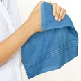 thumbnail image 4 of Utopia Towels 12 Pack Premium Wash Cloths Set, 12 by 12 Inches, 100% Cotton Ring Spun, Highly Absorbent and Soft Feel Washcloths for Bathroom, Spa, Gym, and Face, Electric Blue, 4 of 9