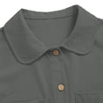 thumbnail image 6 of Yievot Button Down Shirts for Women Loose Casual Collared Shirt Short Sleeve Summer Tops with Pockets, 6 of 7