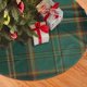 thumbnail image 2 of Falda para árbol de Navidad de All Ireland (tartán verde), suave y divertida, decoración navideña navideña de granja de 48", 2 of 4