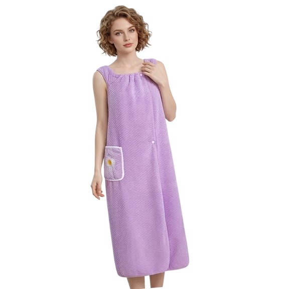Soft Corals Fleece Bath Towel For Women Oversized Warm And Wrap Designs Winter Accessory