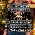 thumbnail image 2 of NLLSHGJ Chandails à Capuchon pour Hommes, Chandail Épais pour Hommes, Automne et Hiver, Tendance Décontractée, Chandail de Noël Imprimé, Chandail à Col Rond, Chandails pour Hommes, Chandails à Capuchon pour Hommes, Graphique, Dos, 2 of 4