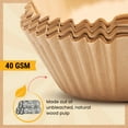 thumbnail image 6 of 250Pcs 8” Square Air Fryer Paper Liners,Disposable Liners for 5-8 qt Basket, 6 of 8