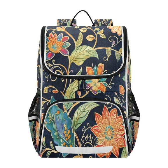 YAZAOO School Backpack Travel Bag Bookbags Bookbags Floral Harmony Pattern