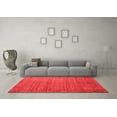 thumbnail image 3 of Ahgly Company Indoor Square Abstract Red Contemporary Area Rugs, 6' Square, 3 of 4
