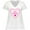 AA-White, variant on Inktastic Great Grandma Pink Valentine Hearts Women's Plus Size V-Neck T-Shirt