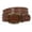 Brown, variant on Ladies Oval Buckle Metal Circle Studded Leather Belt