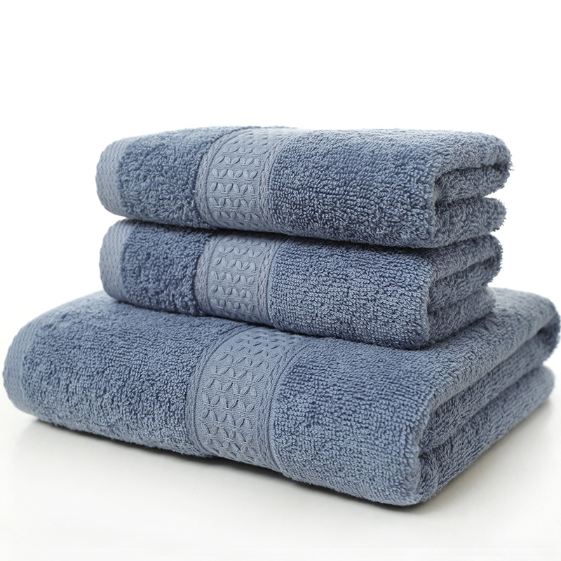Visaccy, Bath Towels Set, Grey Towel Sets, Soft Fluffy, Absorbent (Set of 3)