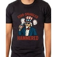 thumbnail image 4 of Fourth Of July Men's Star-Spangled Uncle Sam Parody Funny Short-Sleeve T-Shirt, 4 of 5