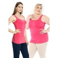thumbnail image 2 of Stretch Is Comfort Women's and Plus Size Oh so Soft Long Length Base Layer Tank Top | Adult Small- 5x, 2 of 5