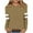 Khaki, variant on Scyoekwg Womens Clothes Long Sleece Loose Dressy Casual Round Neck Raglan Sleeves Tunic Tops Stitching Graphic Tops Long Sleeve Trendy Y2k Clothes Pullover Tops(Khaki,XXXL)