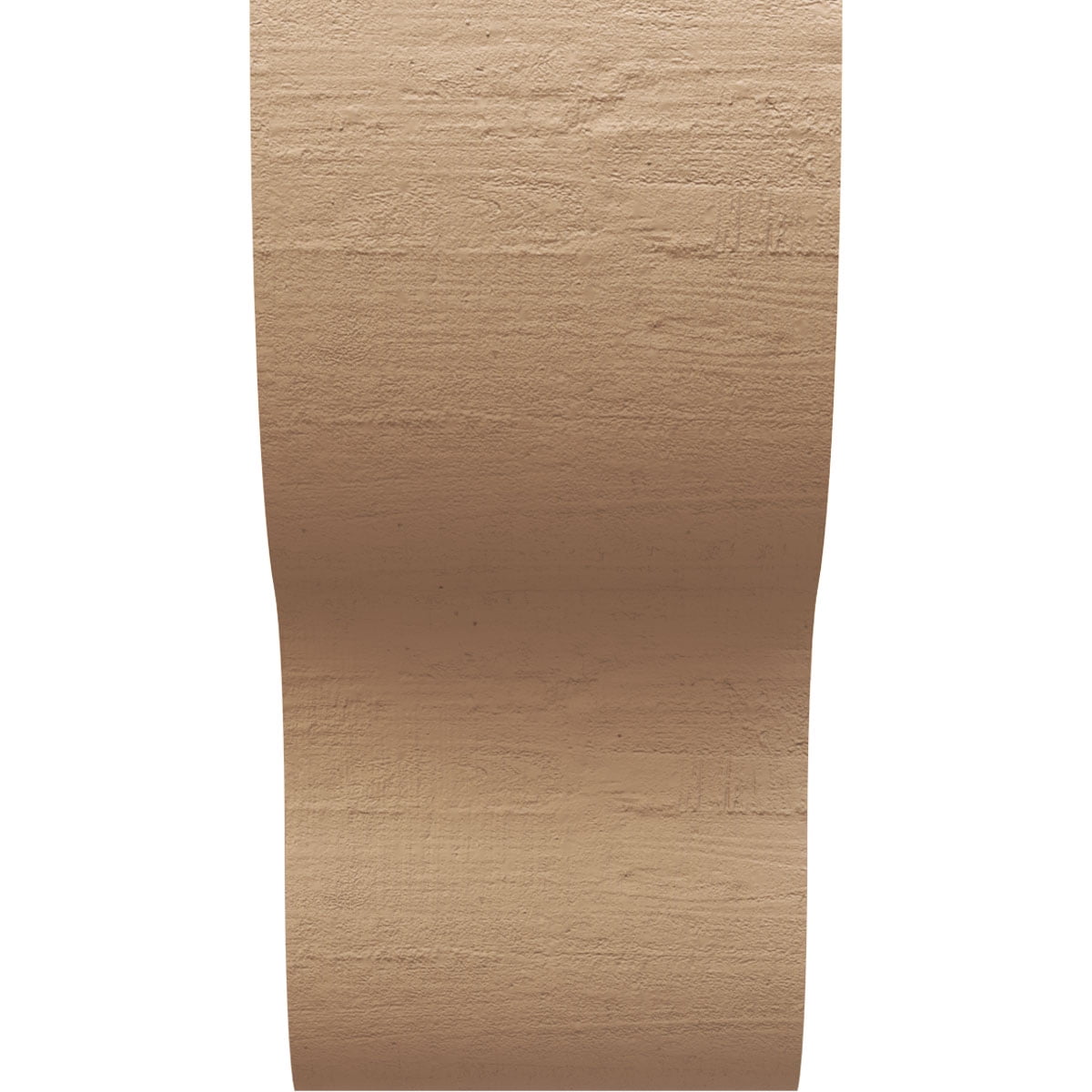 10"W x 10"D x 20"H Wide Greensboro Rough Cedar Woodgrain TimberThane Corbel, Primed Tan