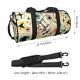 thumbnail image 4 of Gaeub Rockets Lightweight Travel Cylinder Bag Gym Tote Bag Sports Training Duffle Bag with Pockets and Straps, 4 of 8