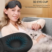 Ktoot 1Pcs Sleep Mask for Side Sleeper Women Men,Soft Eye Mask for Sleeping Light Blocking,3D Contoured Cup Sleeping Mask,Cozy Breathable Sleep Eye Mask with Adjustable Elastic Strap for Travel