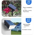 thumbnail image 3 of Graflsoa Rotatable Solar-Powered Garden Spotlight with Dual Brightness Modes, Wall-Mountable or Ground-Insertable, 72 LED Warm White Outdoor Lighting, 3 of 6