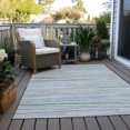 thumbnail image 6 of Addison Rugs Chantille Indoor/Outdoor Transitional Stripes Sky Washable Rectangle Rug, 10' x 14', 6 of 6