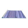 thumbnail image 2 of Ahgly Company Machine Washable Indoor Rectangle Abstract Blue Modern Area Rugs, 2' x 3', 2 of 4
