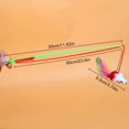 thumbnail image 4 of Mouse Cat Wand Interactive Funny Cat Feather Teaser Kitten Teaser Toy with Bell, 4 of 10