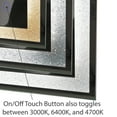 thumbnail image 3 of Dyconn Faucet Edison Crystal Horizontal/Vertical Wall Mounted Backlit LED Bathroom Vanity Mirror with Touch ON/OFF/Dimmer & Anti-Fog Function (30"W X 36"H), 3 of 5