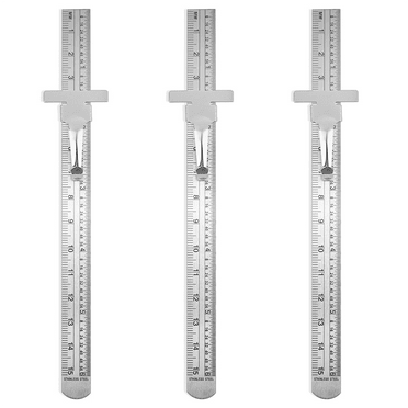OFXDD Metal Ruler Set - 8 Inch (20 cm) Stainless Steel Rulers ...