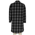 thumbnail image 6 of Dxzfnsa Cardigans for Womens Casual Solid Color Plaid Hoodless Jackets Lightweight Soft Fall Coat, 6 of 9