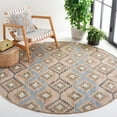thumbnail image 2 of SAFAVIEH Kilim Alys Geometric Area Rug, Blue/Ivory, 7' x 7' Round, 2 of 8
