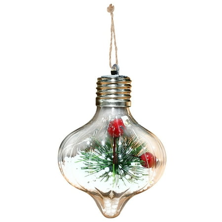 

Sandistore Framed Stained Glass Window Smooth With Lights Transparent Christmas Christmas Tree Hanging Ornaments Luminous Lights Warm Light Create Atmosphere Christmas Tree Chandelier Long